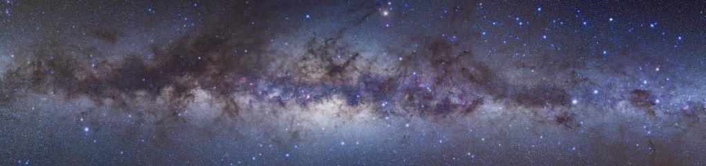 a panorama of the milky way